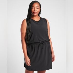 Athleta Black Athletic Rincon Knee Length Dress